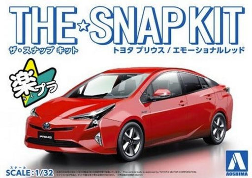 Aoshima 5417 1/32 TOYOTA PRIUS - RED - Hobby City NZ (4757952954417)