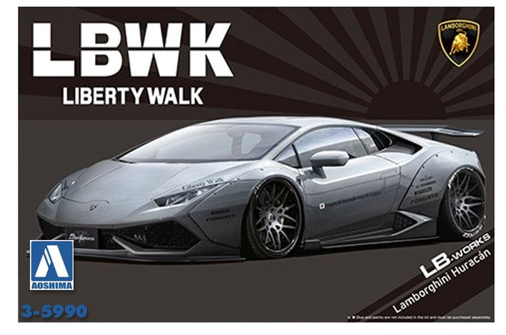 Aoshima 5990 1/24 LB-WORKS LAMBORGHINI HURACAN VER.2 - Hobby City NZ (7788012241133)