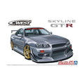 Aoshima 6149 1/24 C-WEST BNR34 Nissan Skyline GT-R '02 (8294597132525)