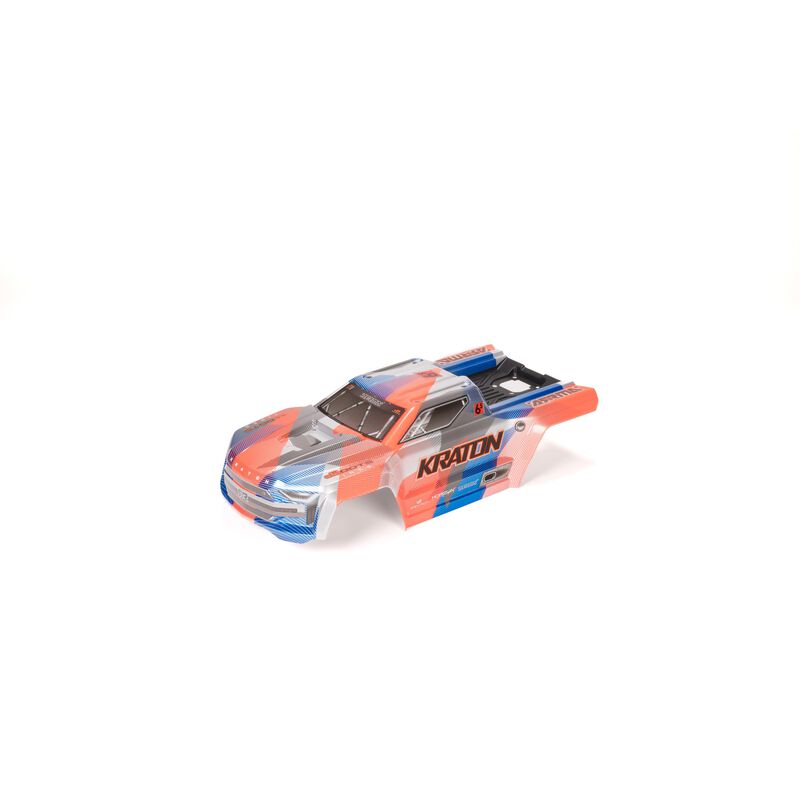 ARRMA KRATON Painted Decaled Trimmed Blue/Orange RC Car Body