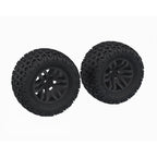 ARRMA Dboots Fortress Glued Black Monster Truck RC Tyre Set