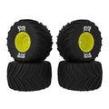 ARRMA ARA-2584 dBoots Chevron MT Tire Set Glued (Yellow) (2 Pairs) - GROM (9250443854061)