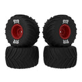 ARRMA ARA-2585 dBoots Chevron MT Tire Set Glued (Red) (2 Pairs) - GROM (9250443985133)