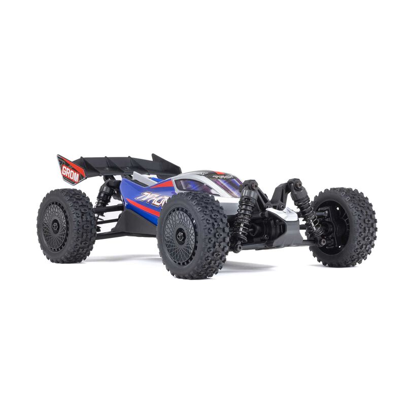 ARRMA Typhon Grom MEGA 380 Brushed 4X4 Small Scale RTR with Battery & Charger Blue/Silver RC Buggy (34)