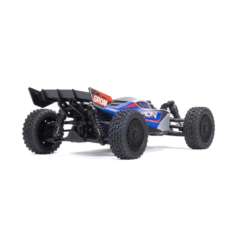 ARRMA Typhon Grom MEGA 380 Brushed 4X4 Small Scale RTR with Battery & Charger Blue/Silver RC Buggy (32)