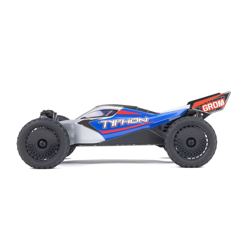 ARRMA Typhon Grom MEGA 380 Brushed 4X4 Small Scale RTR with Battery & Charger Blue/Silver RC Buggy (29)
