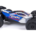 ARRMA Typhon Grom MEGA 380 Brushed 4X4 Small Scale RTR with Battery & Charger Blue/Silver RC Buggy (12)