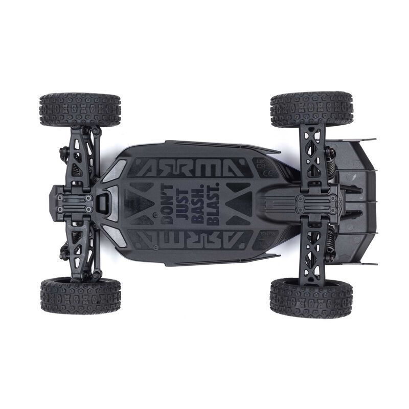 ARRMA Typhon Grom MEGA 380 Brushed 4X4 Small Scale RTR with Battery & Charger Blue/Silver RC Buggy (24)