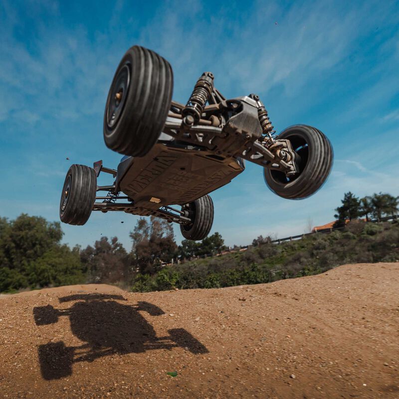 ARRMA Typhon Grom MEGA 380 Brushed 4X4 Small Scale RTR with Battery & Charger Blue/Silver RC Buggy (8)
