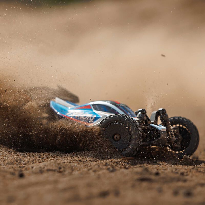 ARRMA Typhon Grom MEGA 380 Brushed 4X4 Small Scale RTR with Battery & Charger Blue/Silver RC Buggy (7)