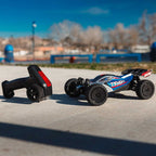 ARRMA Typhon Grom MEGA 380 Brushed 4X4 Small Scale RTR with Battery & Charger Blue/Silver RC Buggy (4)