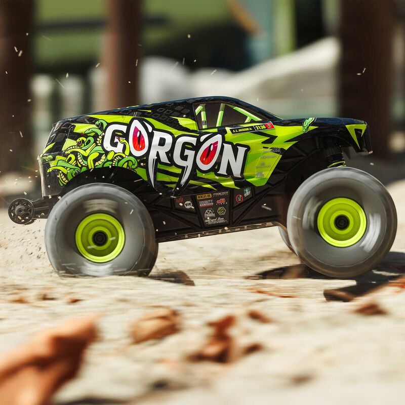 ARRMA Gorgon Grom 4X4 RTR Brushed Yellow RC Monster Truck 1/16 Scale (20)