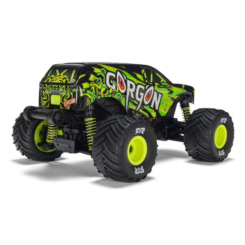ARRMA Gorgon Grom 4X4 RTR Brushed Yellow RC Monster Truck 1/16 Scale (14)
