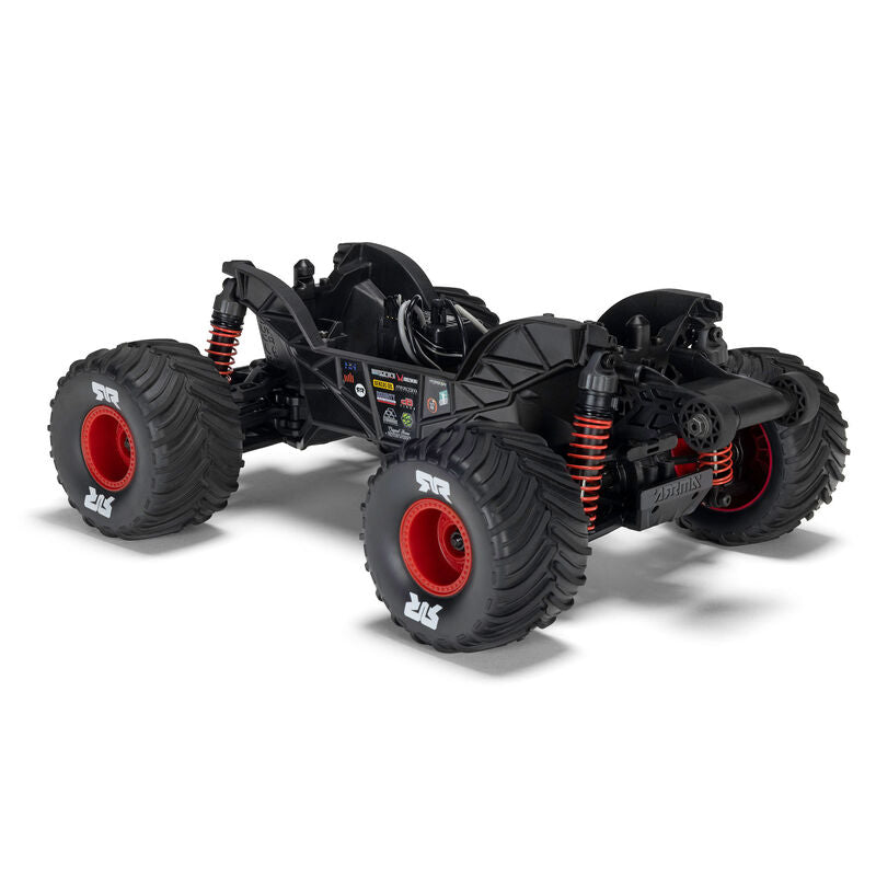 ARRMA Gorgon Grom 4X4 RTR Brushed Red RC Monster Truck 1/16 Scale (11)