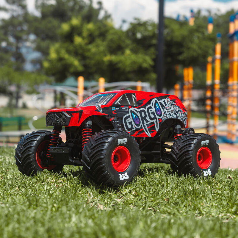ARRMA Gorgon Grom 4X4 RTR Brushed Red RC Monster Truck 1/16 Scale (17)