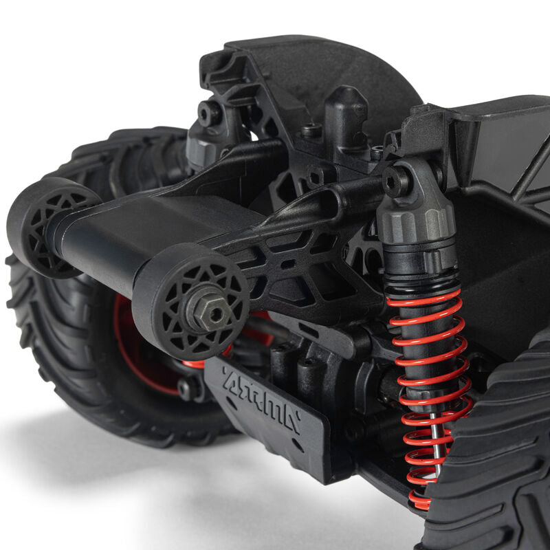 ARRMA Gorgon Grom 4X4 RTR Brushed Red RC Monster Truck 1/16 Scale (4)