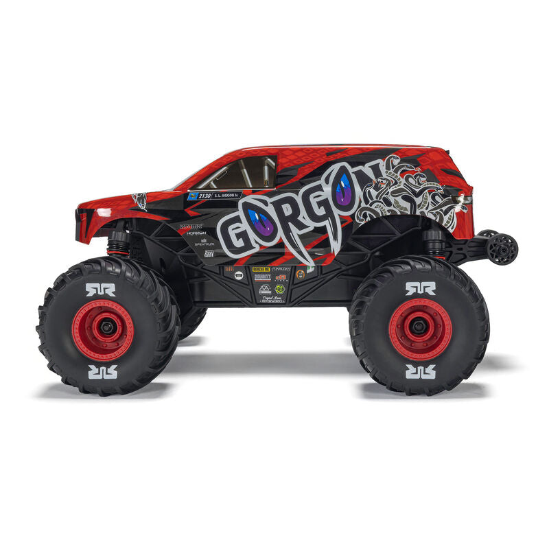 ARRMA Gorgon Grom 4X4 RTR Brushed Red RC Monster Truck 1/16 Scale (15)