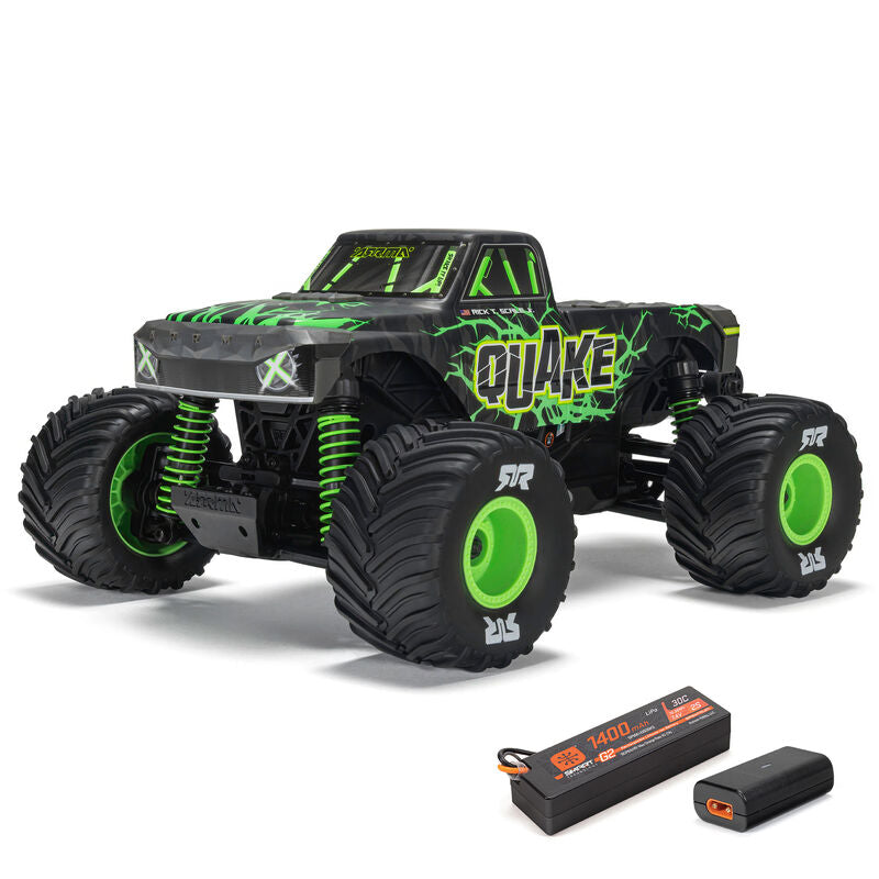 ARRMA Quake Grom 4X4 RTR Brushed Green RC Monster Truck 1/16 Scale