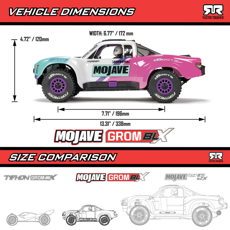 ARRMA MOJAVE GROM 223S BLX Brushless 4X4 RTR with Battery & Charger RC Desert Truck (3)