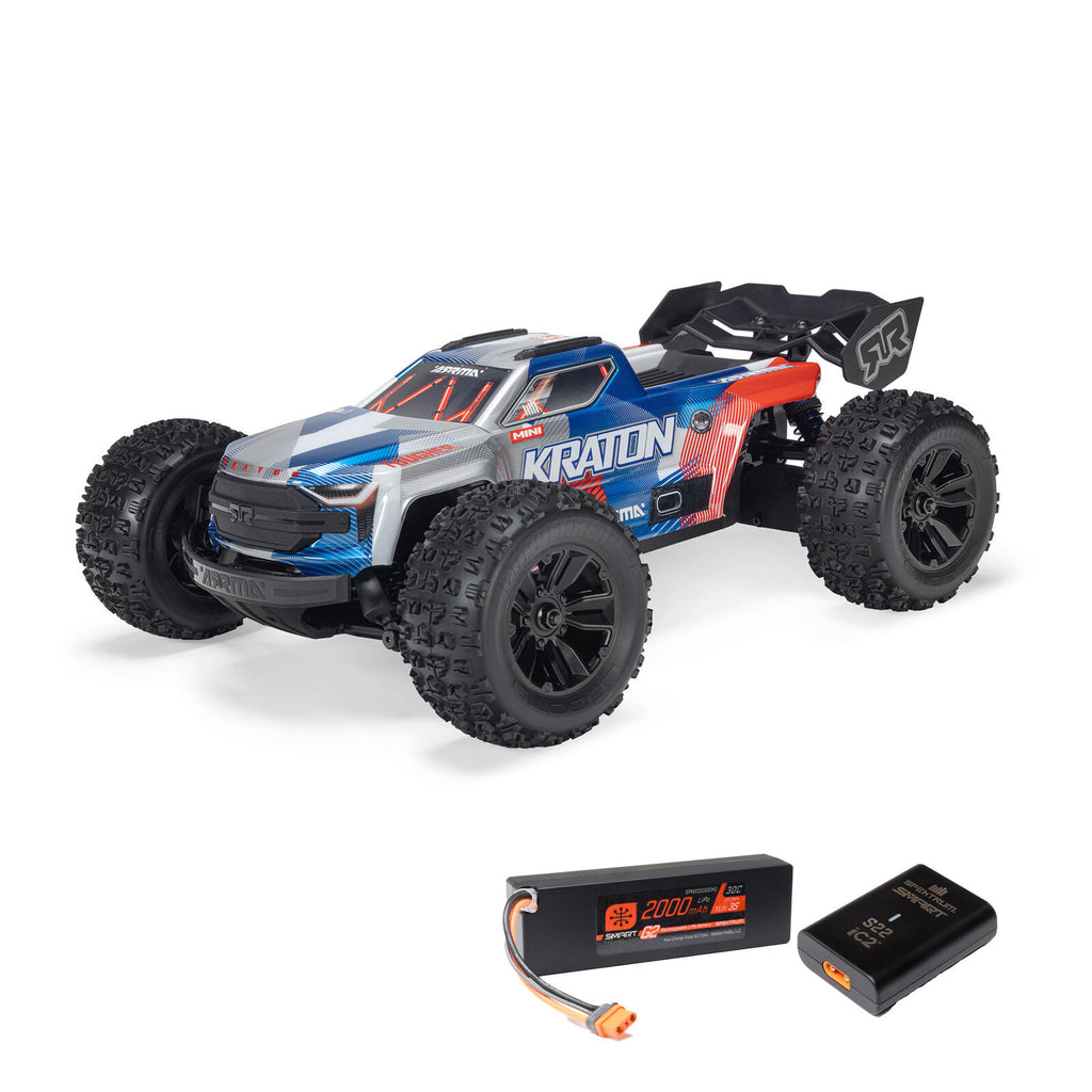ARRMA Mini Kraton 3S Blue RC Monster Truck 1/16 Scale