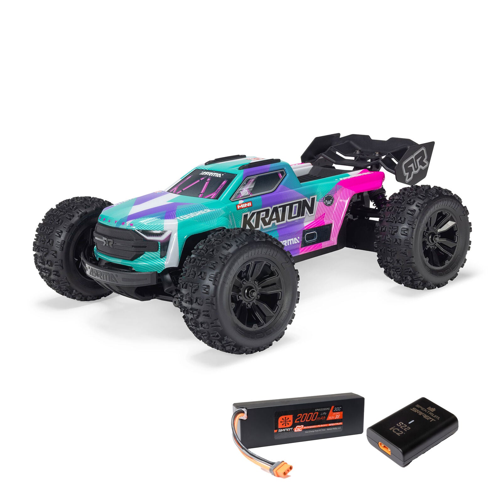 ARRMA Mini Kraton 3S Teal RC Monster Truck 1/16 Scale