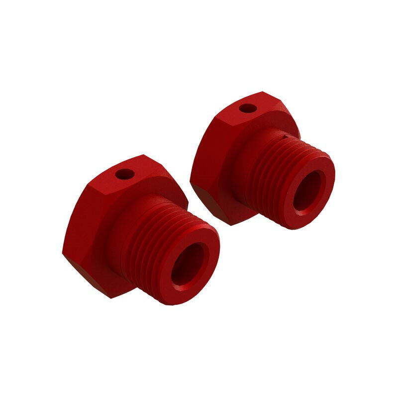 ARRMA 310904 AR310904 Aluminum Wheel Hex 17mm Red (2) (8324274127085)