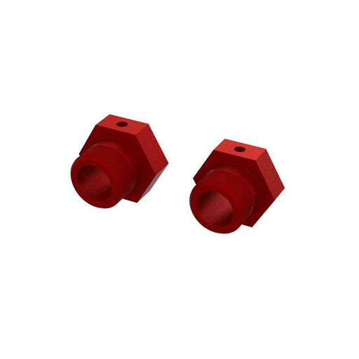 ARRMA 310928 Aluminum Wheel Hex 24mm (Red) (2) - Hobby City NZ