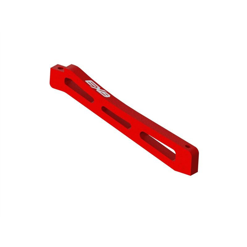 ARRMA 320564 Front Center Chassis Brace Aluminum 98mm Red (8324279566573)