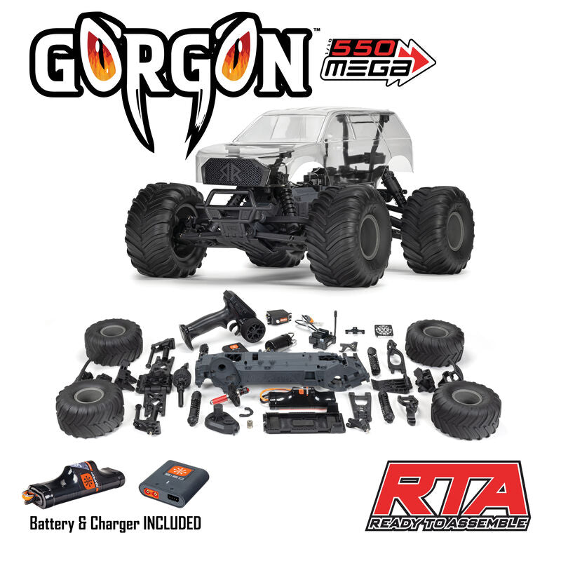 ARRMA GORGON 2WD Ready-To-Assemble Brushed RC Monster Truck 1/10 Scale (4)