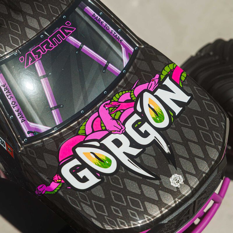 ARRMA GORGON 2WD RTR Brushed Purple RC Monster Truck 1/10 Scale (11)