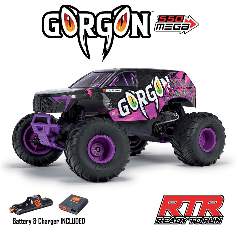 ARRMA GORGON 2WD RTR Brushed Purple RC Monster Truck 1/10 Scale (3)