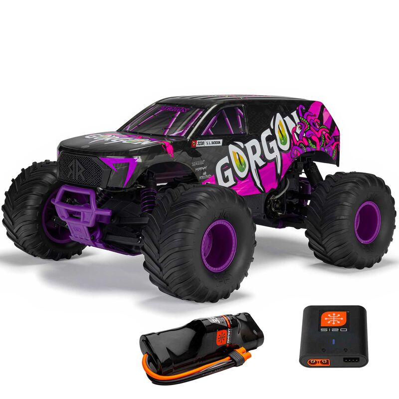 ARRMA GORGON 2WD RTR Brushed Purple RC Monster Truck 1/10 Scale