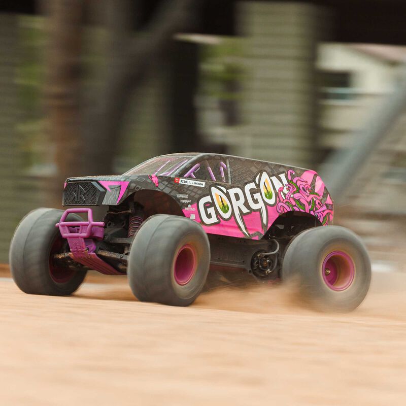 ARRMA GORGON 2WD RTR Brushed Purple RC Monster Truck 1/10 Scale (29)