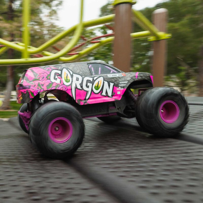ARRMA GORGON 2WD RTR Brushed Purple RC Monster Truck 1/10 Scale (25)