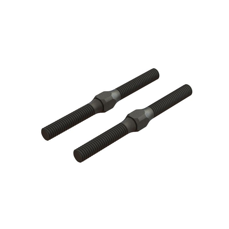 ARRMA 330542 AR330542 Steel Turnbuckle M4x48mm Black (2) (8324280025325)