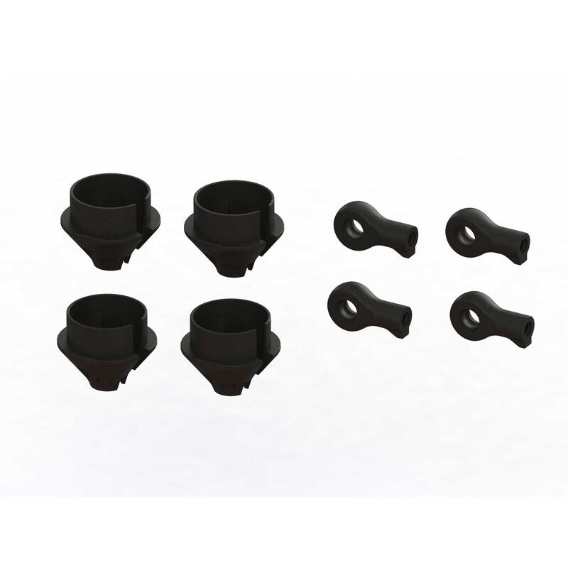 ARRMA 330608 HD Shock Rod End and Spring Cup Set (2 Pairs) (8347872952557)