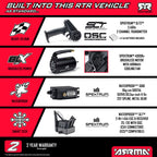 ARRMA QUAKE 223S DSC 2WD RTR Brushless Red RC Monster Truck 1/10 Scale (3)