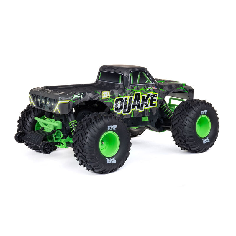 ARRMA QUAKE 223S DSC 2WD RTR Brushless Green RC Monster Truck 1/10 Scale (15)