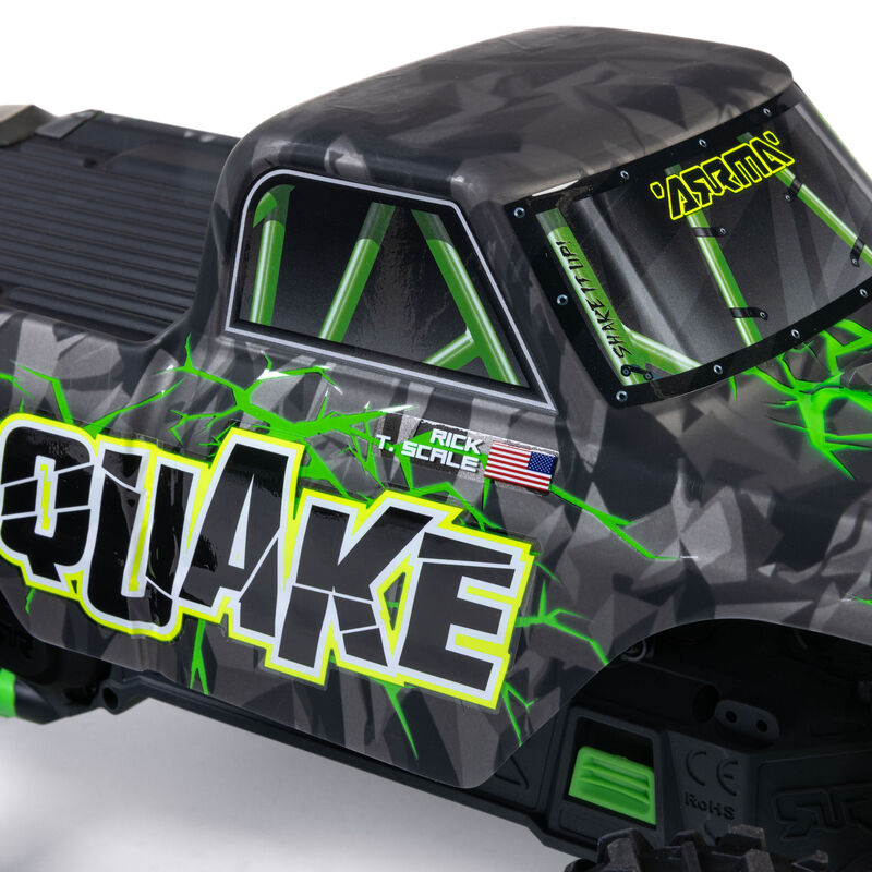 ARRMA QUAKE 223S DSC 2WD RTR Brushless Green RC Monster Truck 1/10 Scale (7)