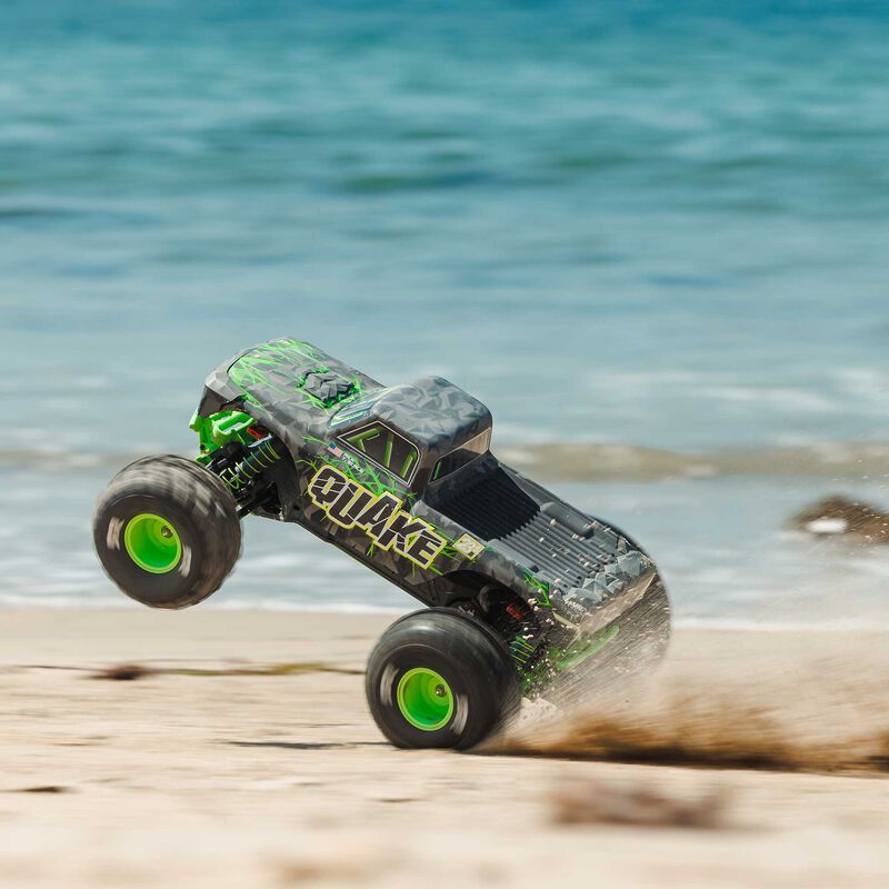 ARRMA QUAKE 223S DSC 2WD RTR Brushless Green RC Monster Truck 1/10 Scale (18)