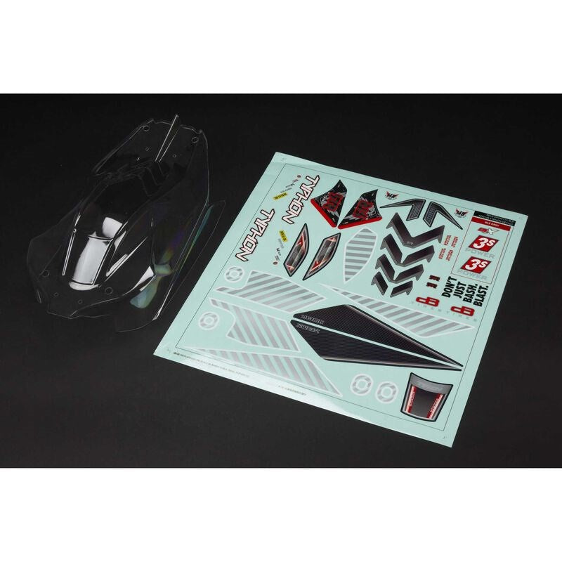 ARRMA 402270 AR402270 Typhon 4x4 Clear Body with Decals (8531200180461)