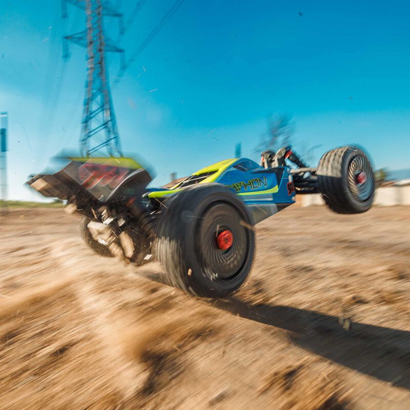 ARRMA Typhon Mega 665 4X4 RTR Brushed Blue RC Buggy 1/8 Scale (28)