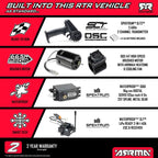 ARRMA Typhon Mega 665 4X4 RTR Brushed Blue RC Buggy 1/8 Scale (3)