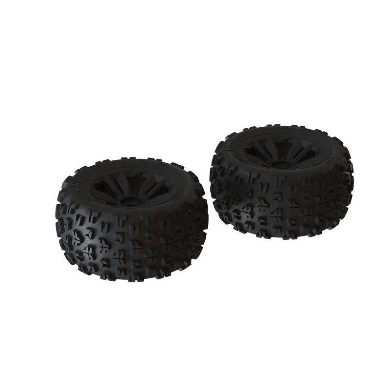 ARRMA 550059 dBoots 'Copperhead2 MT' Tire Set Black - Pair - Hobby City NZ