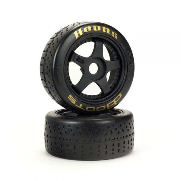 ARRMA DBoots Hoons 42/100 2.9in Gold Belted 5-Spoke RC Wheel &amp; Tyre Set - ARA550071