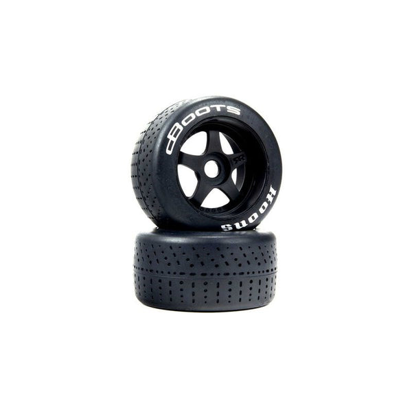 ARRMA dBoots Hoons 53/107 2.9in White Belted 5-Spoke RC Wheel &amp; Tyre Set - ARA550073