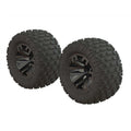 ARRMA 550086 Dboots 'Fortress MT' Tire Set Glued Gun Metal (2) (8324284645613)