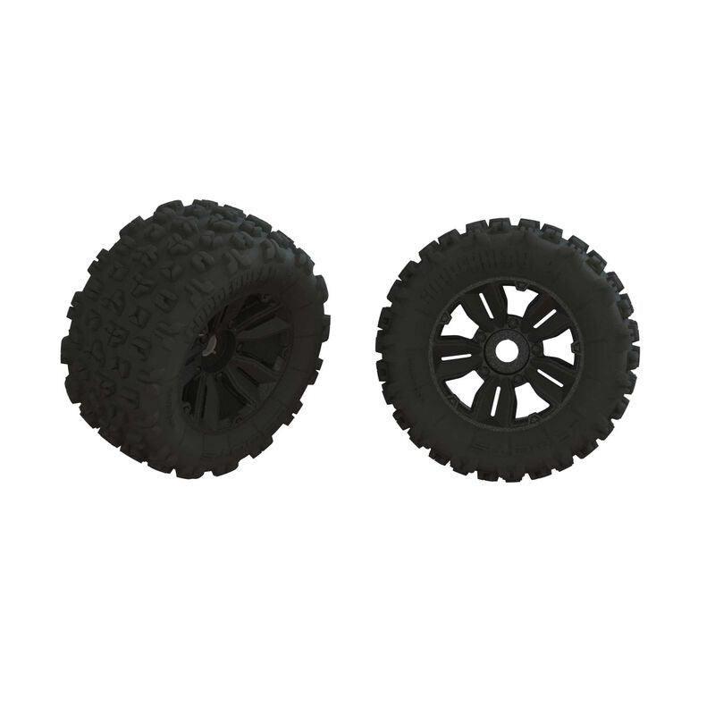 ARRMA ARA550089 dBoots Copperhead2 Big Block Mt Tire Set (Pair) Suit 8S EXB 24mm Hex - Hobby City NZ