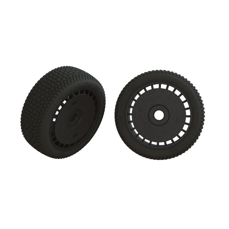 ARRMA ARA550098 dBoots Exabyte Tire Set Glued Black (1 Pair) (8941172326637)