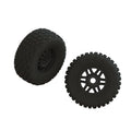 ARRMA ARA550110 dBoots FORTRESS LP Tire Set Glued Black (1 Pair) (8499676446957)